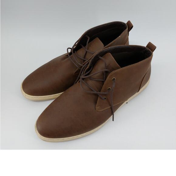 Perry Ellis Portfolio Men's Brown Lace Up Demi Hi Casual Dress Sneaker - Picture 4 of 14